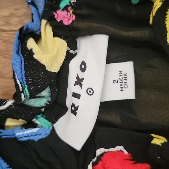 RIXO x Target Floral Off The Shoulder Puff Sleeve Dress 2 - Picture 5 of 10